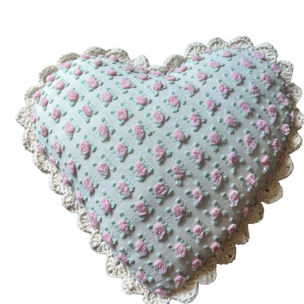 Vintage Heart Shaped Pillow